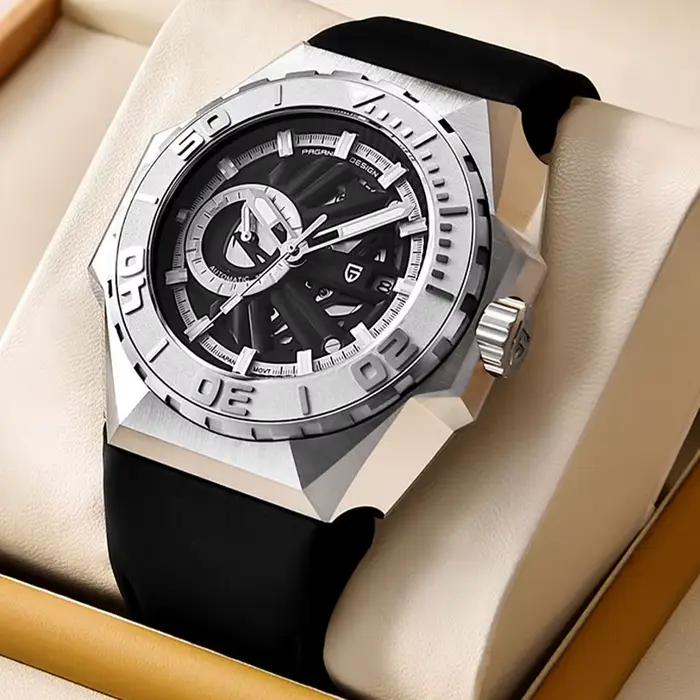 PAGANI DESIGN hommes montre-bracelet mécanique haut de gamme 100M étanche squelette montres automatiques de luxe montre