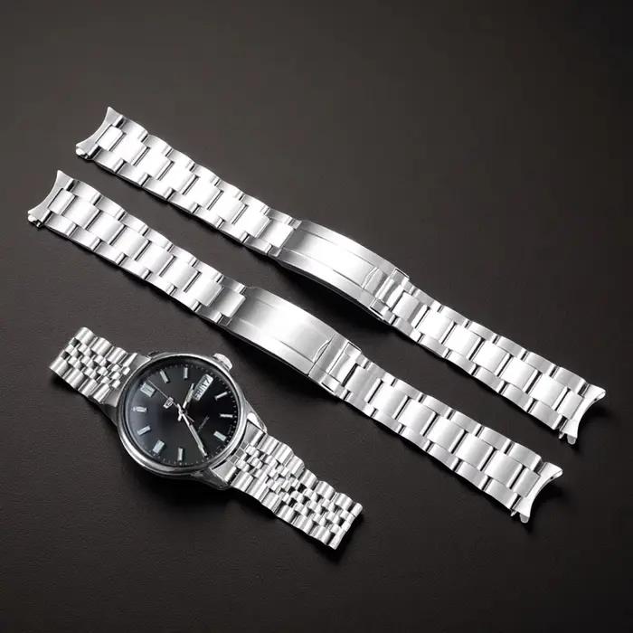 Bracelet de montre à extrémités courbées creuses de 18 mm et 19 mm