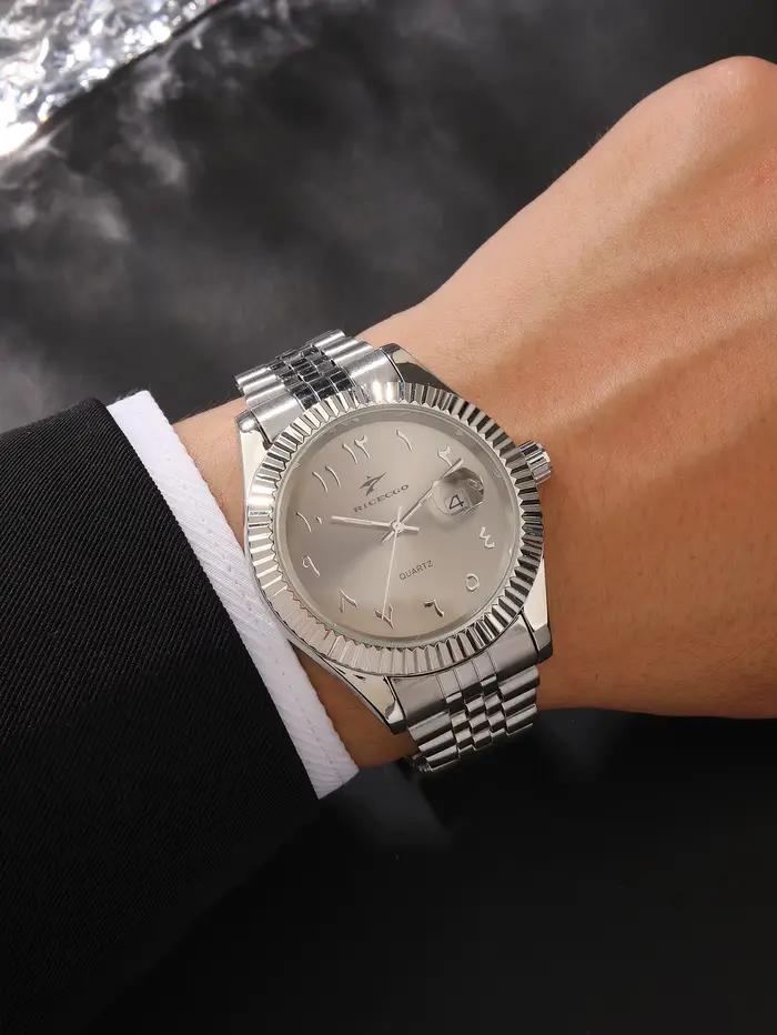Montre de sport à Quartz en acier inoxydable pour hommes et femmes