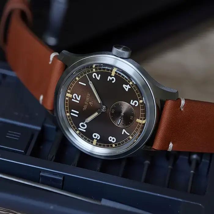 Milifortic M060 D12 montres militaires 39mm sale douzaine sous-cadran automatique mécanique 100m étanche hommes