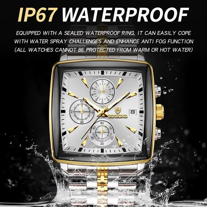 Montres de luxe BINBOND en quartz pour hommes