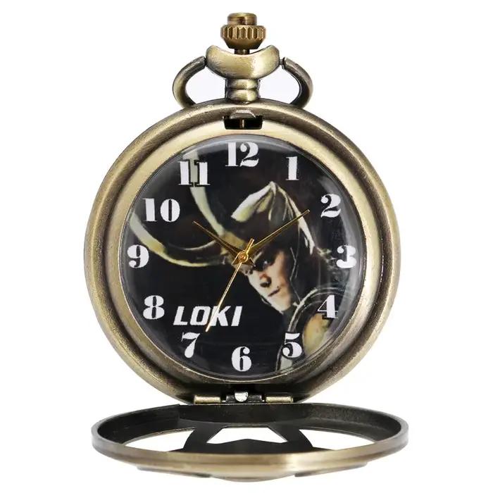 Montre de poche à Quartz Vintage pour hommes et femmes