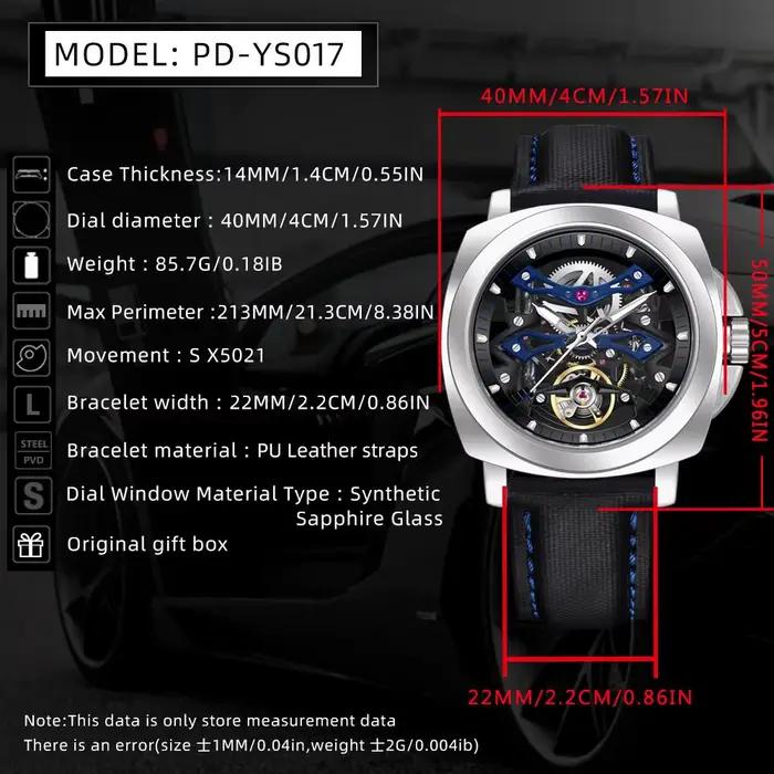 Montre mécanique automatique pour homme PAGANI DESIGN YS017