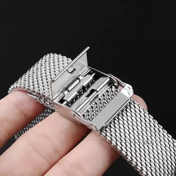 Bracelet milanais à dégagement rapide