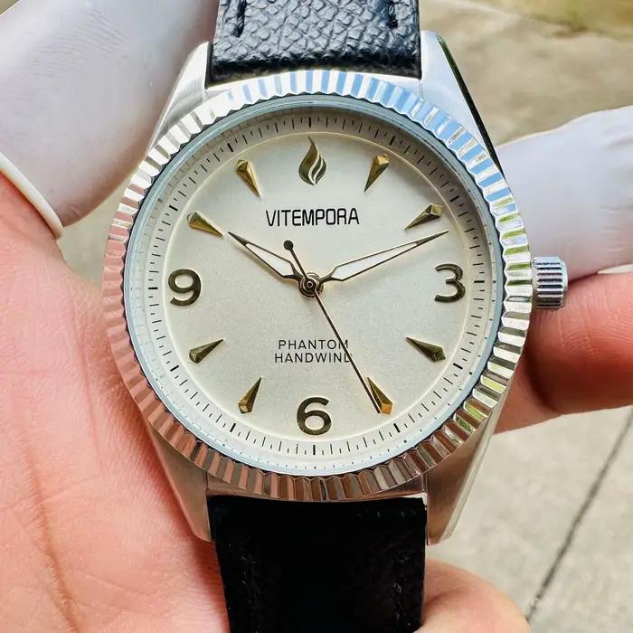 Montre mécanique homme HEIMDALLR rétro acier inoxydable résistante à l'eau pour sport et loisirs occasions spéciales