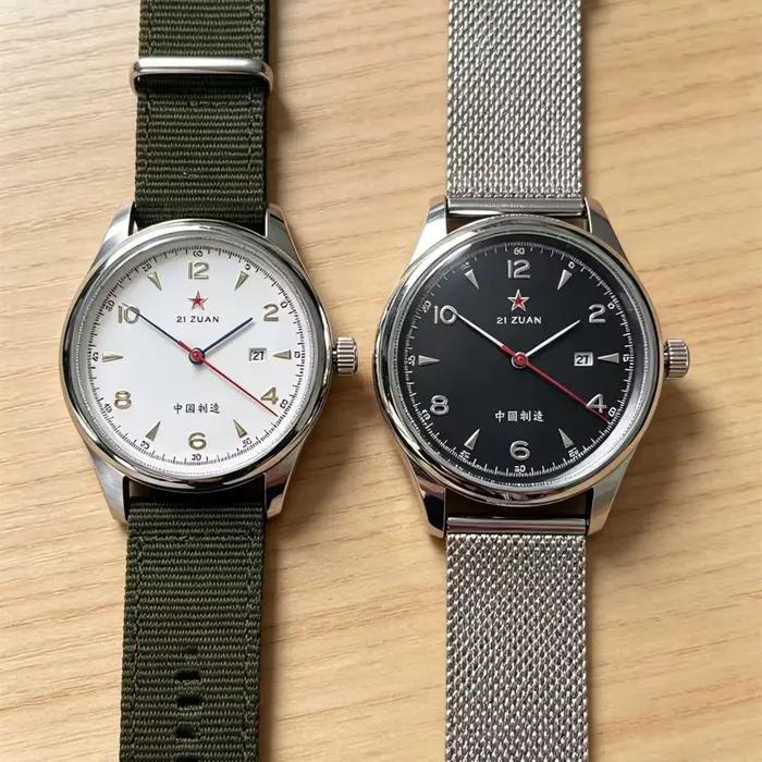 Nouvelle Montre Pilote Homme 2026 1963 41mm Rétro Classique Aiguilles Dorées Bracelet Cuir Acier Inoxydable