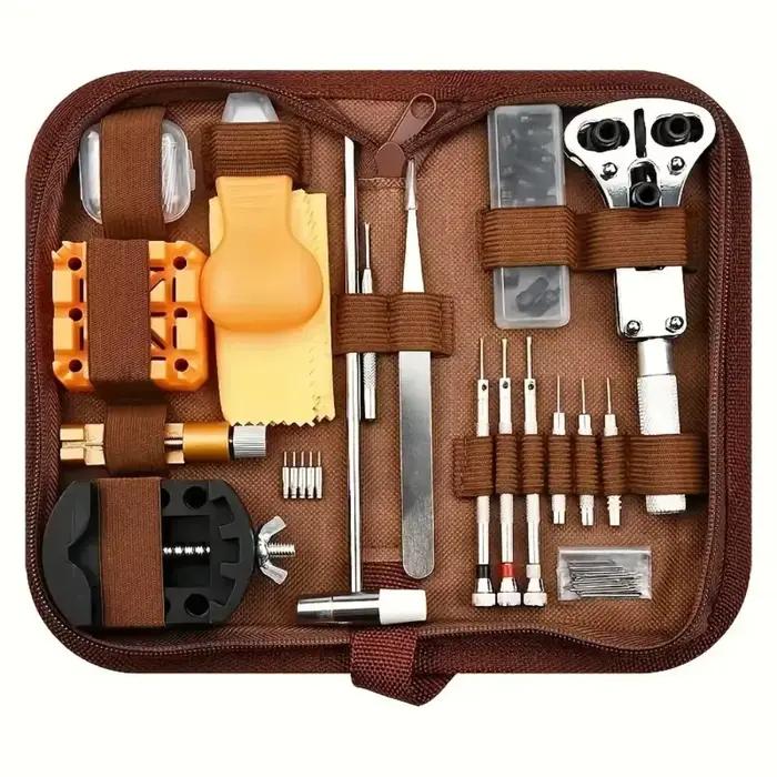 Kit de réparation de montres 168 pièces tiges d'ouverture démontage boîtiers réparation montres passionnés horlogers amateurs horlogerie montres occasions spéciales