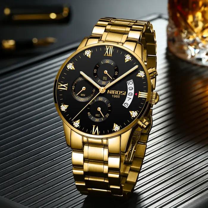 Montre NIBOSI Luxe Quartz Femme Résistante à l'Eau Occasions Spéciales