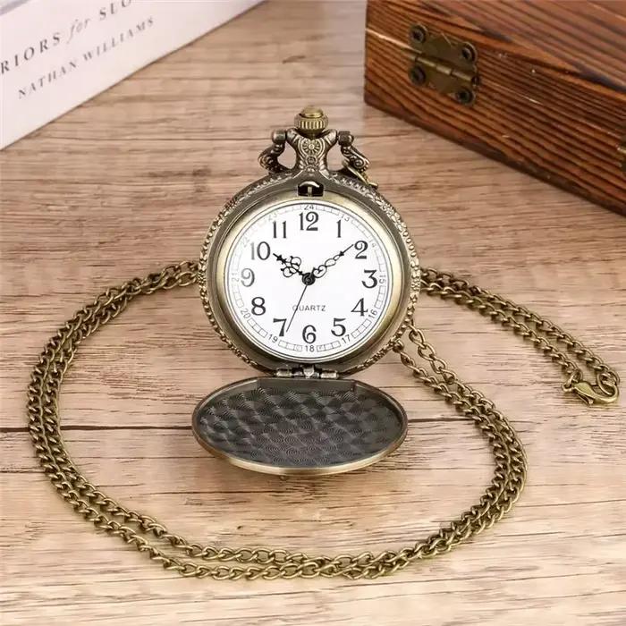 Montre de poche analogique à Quartz pour hommes et femmes