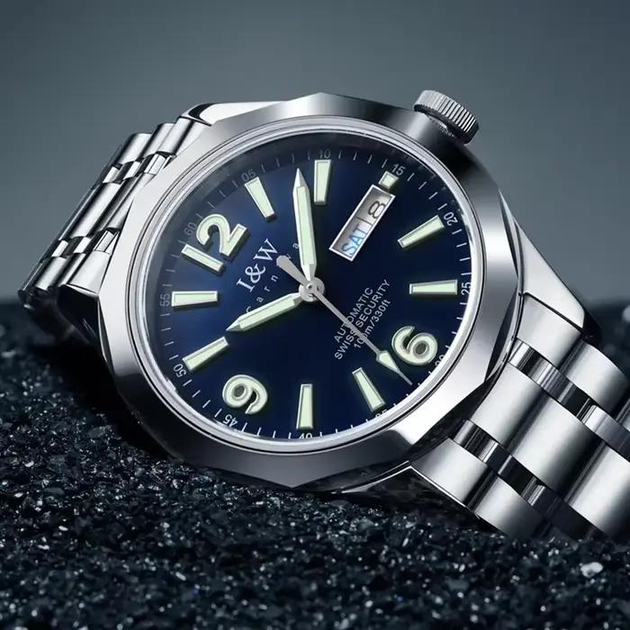 Montres de luxe en tungstène I&W pour hommes