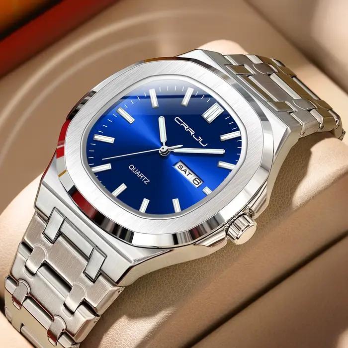 Montres pour hommes, montre-bracelet analogique à quartz pour hommes