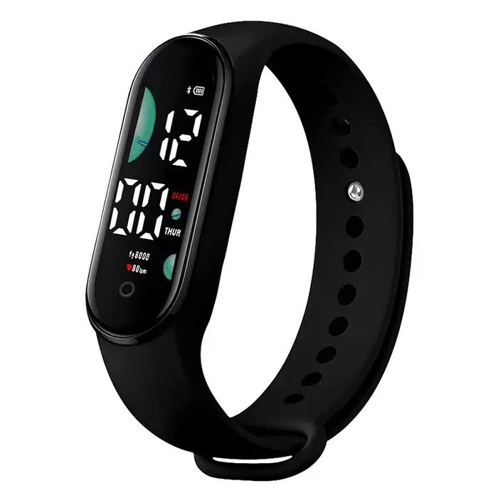 Montre de sport électronique LED montre-Bracelet numérique pour femmes mode décontracté Simple Silicone tactile étanche Bracelet horloge