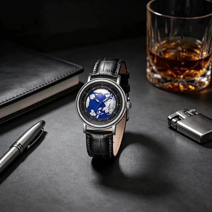 Montre-bracelet créative LIGE pour homme