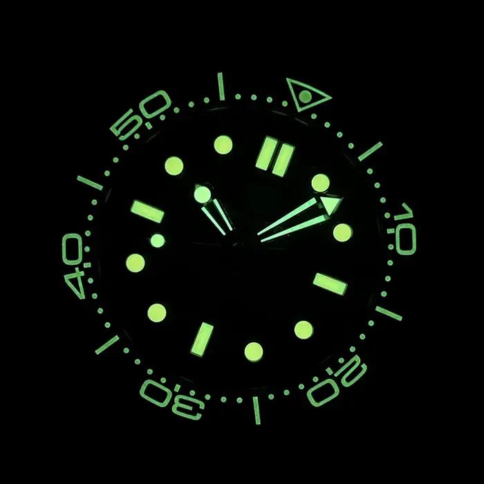 STEELDIVE SD1957 Nouvelle Arrivée 42MM Lunette Vintage Étanche 300M NH35 Lumineux Vert Verre Saphir Montre de Plongée Automatique