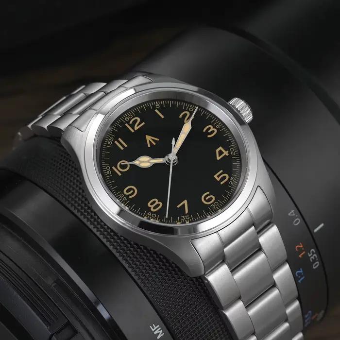 Militado ML08 montre militaire VH31 mouvement à Quartz Double cristal saphir C3 BGW9 lumineux 10Bar étanche 38mm