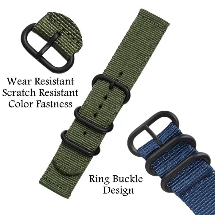 Bracelet en toile NATO pour Suunto 9 Baro 7 Spartan Garmin Venu X1 élégant pour femmes et hommes occasionnels sportifs quotidiens