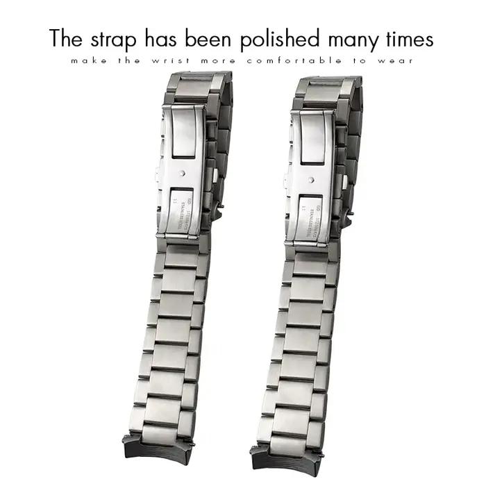 Bracelet de montre à extrémité incurvée pour Omega Seam84AT150 Aqua Terra