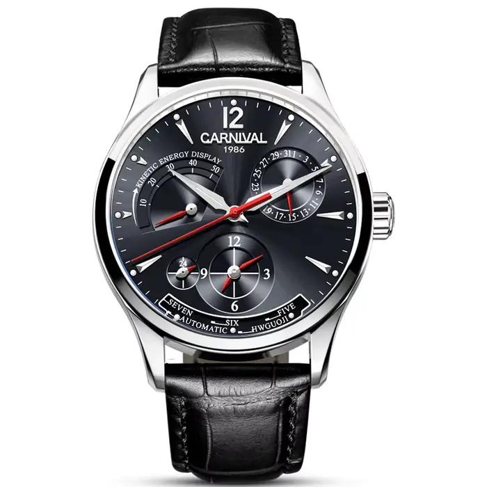 Montre mécanique étanche et lumineuse pour homme