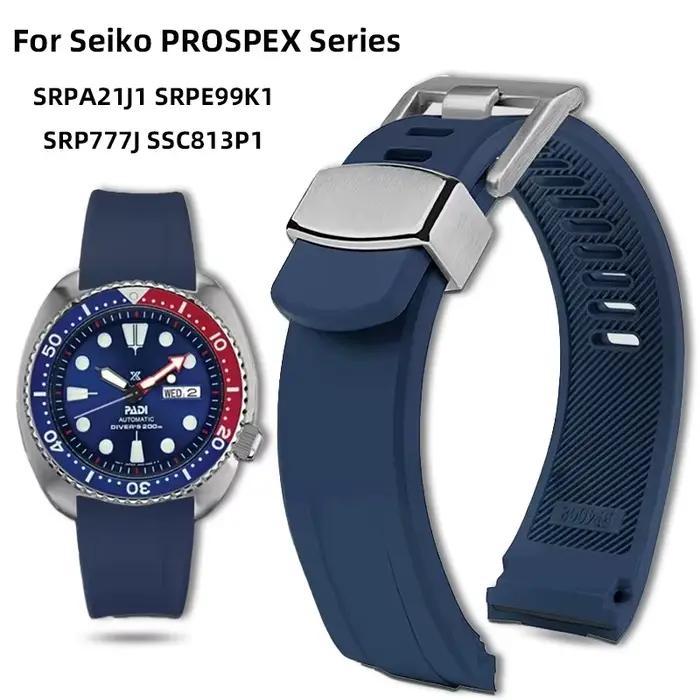 Bracelet en caoutchouc de silicone pour montre Seiko Prospex pour femmes confort et durabilité occassions spéciales et quotidiennes