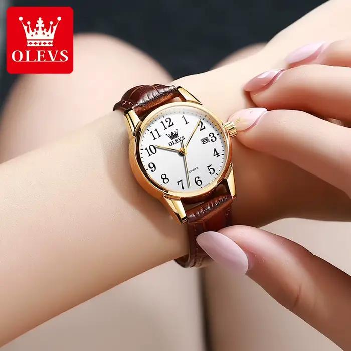 OLEVS Top marque montre à Quartz pour femmes 50M étanche GMT montres