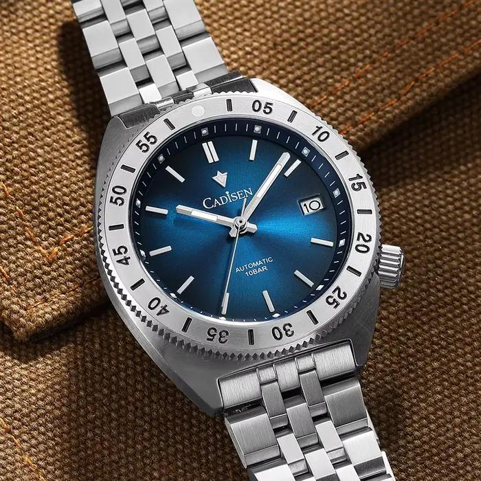 Cadisen-Montre-bracelet mécanique automatique pour homme