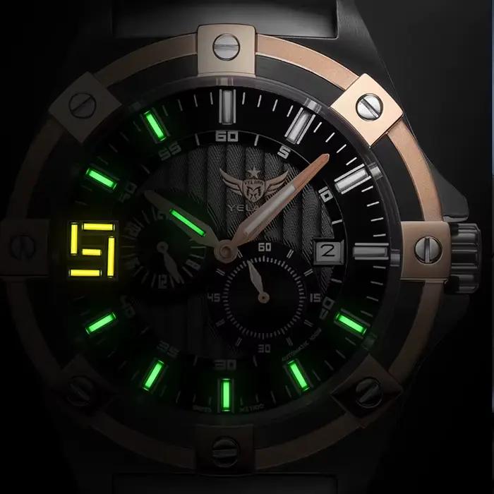 Yelang V1030 hommes marque montres japon mis5 8219 automatique mécanique luxe montre-bracelet suisse lumineux étanche T100 montre