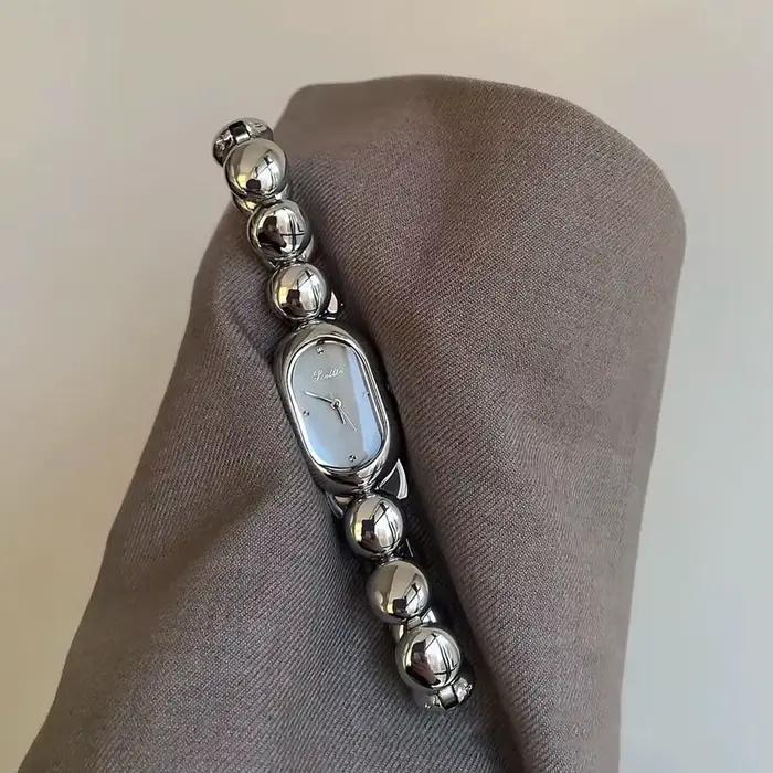 Montres pour femmes pour filles montre à Quartz Bracelet Style or noir Orologio dames luxe cadran ovale montre-Bracelet horloge en diamant