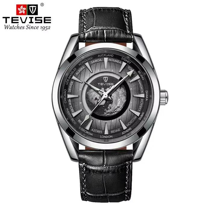 TEVISE – montre mécanique automatique de luxe pour hommes