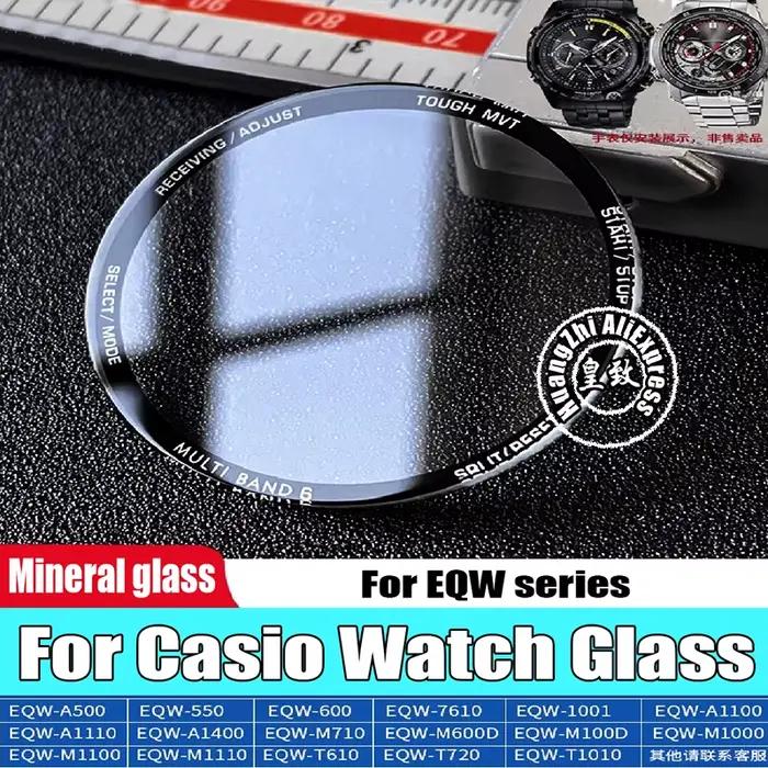 Verre minéral pour Casio EQW-A500 A1110 EQW-A1200 M600D EQW-M710 600