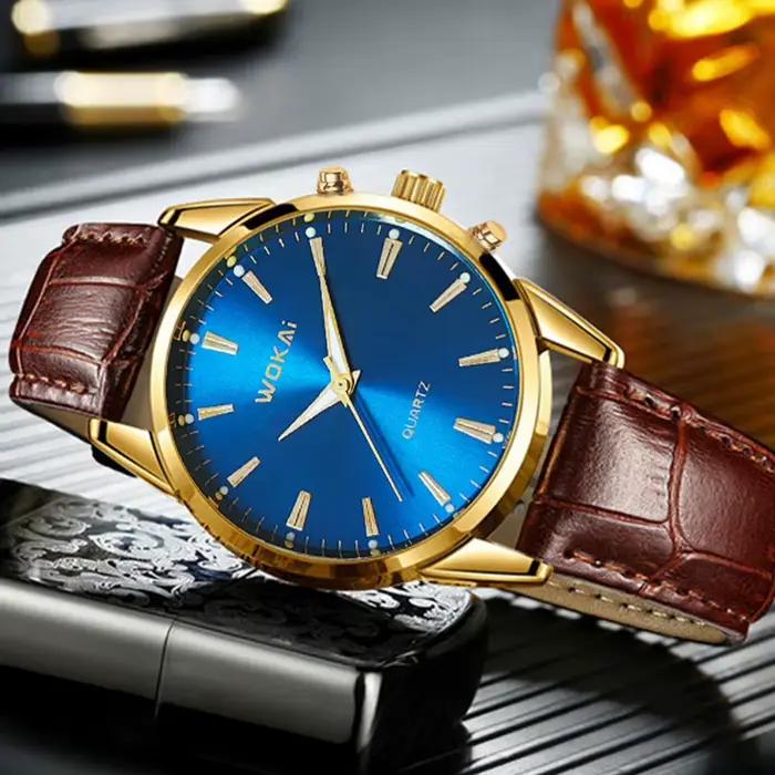 Nouvelle Montre Classique Rétro en Cuir pour Hommes et Femmes