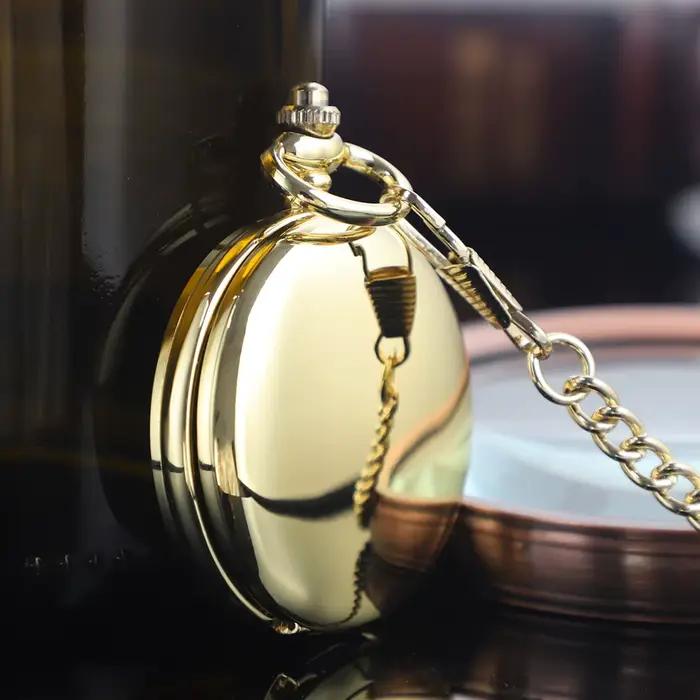 Montre de poche mécanique de luxe noir