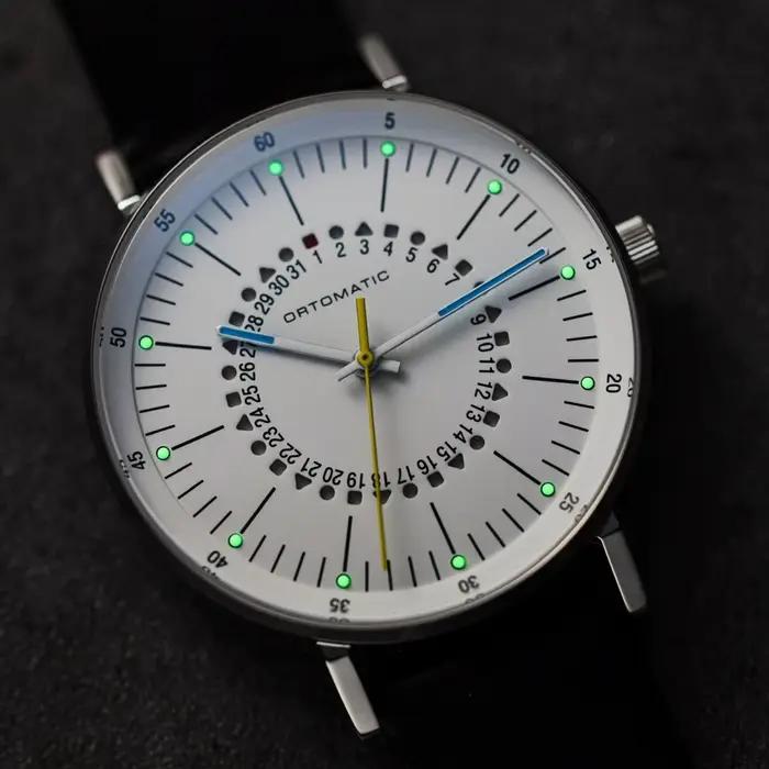 Montre automatique homme mouvement MIYOTA 8215 date créative bracelet cuir Horween gratuit pour hommes minimaliste occasions spéciales