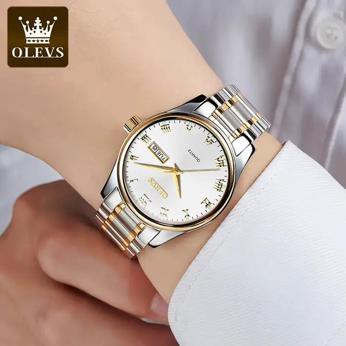 Montre à quartz OLEVS 5568 originale pour homme