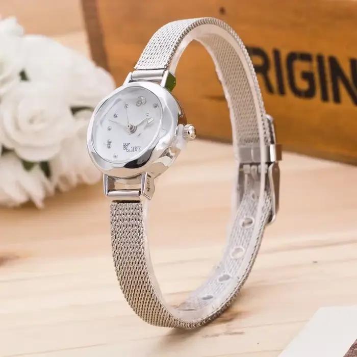Montre de luxe femme bracelet quartz décontractée alliage couleur bronze café rose occasions spéciales