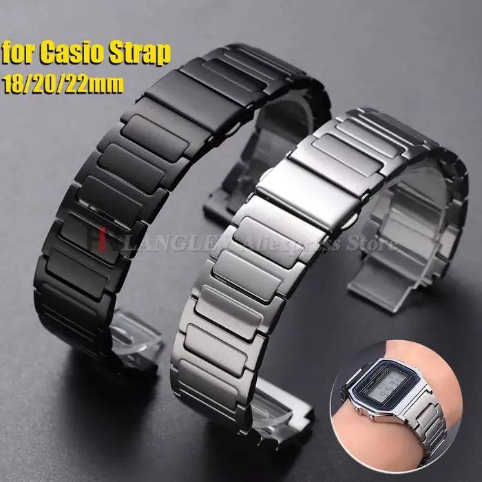 Bracelet de montre en acier inoxydable pour Casio