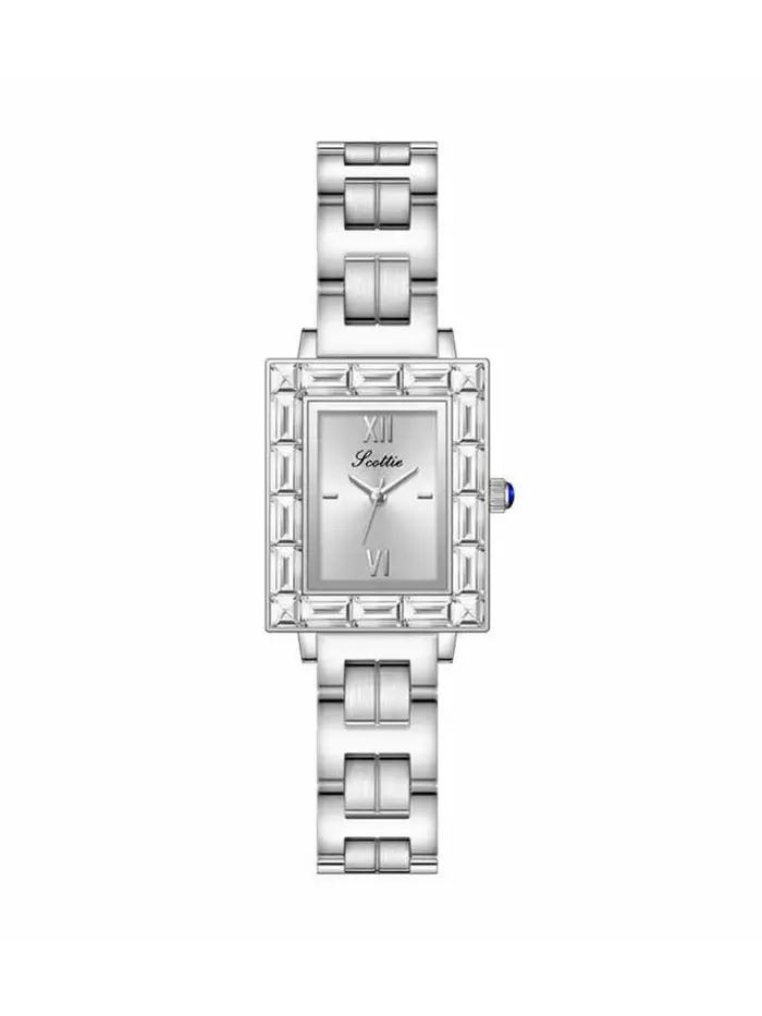 Montre rétro carrée DRNATA en alliage avec bracelet en cuir pour femmes et filles styles mode et décontracté occasions spéciales