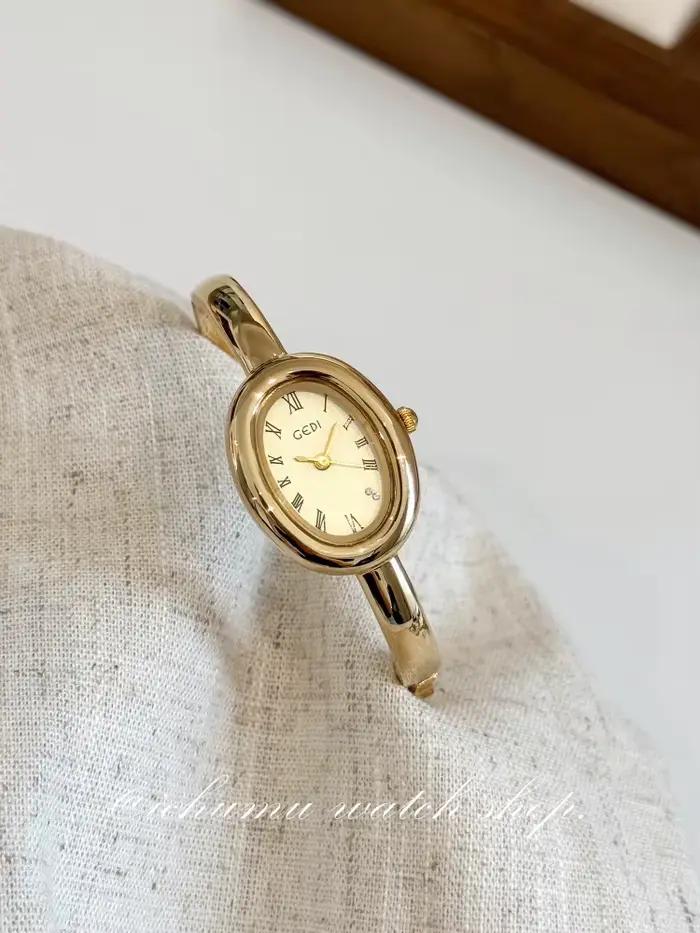 Montre pour femme Bracelet minimaliste en or horloge