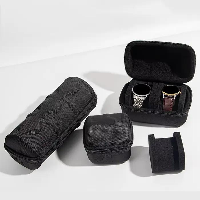 Boîte à montres élégante en matériaux mixtes pour homme et femme rangement de montres-bracelets et montres intelligentes occasions spéciales