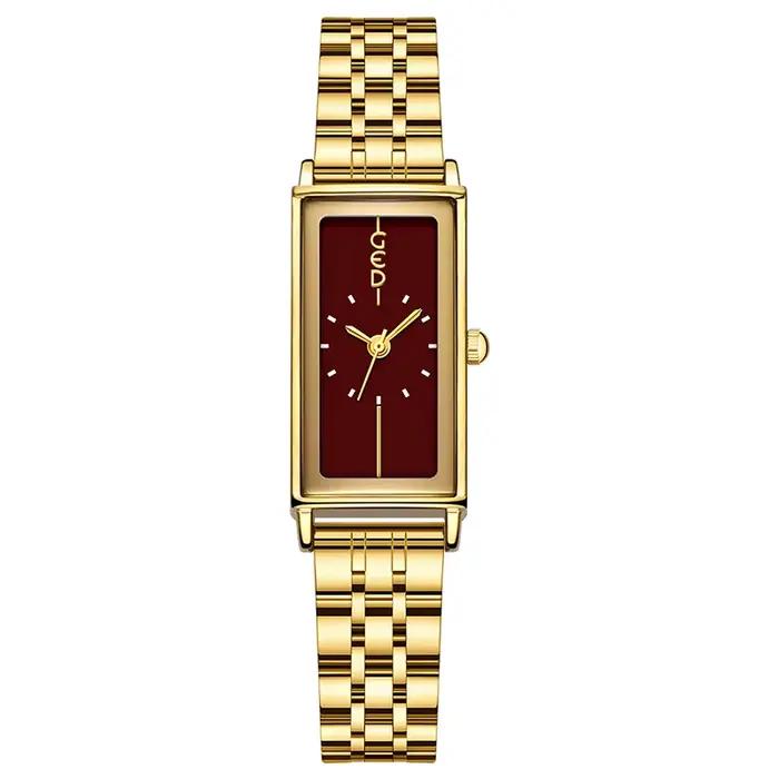 Montre GEDI Vintage Luxe Élégante Étanche Acier Inoxydable Quartz pour Femmes Occasions Spéciales Activités Sportives