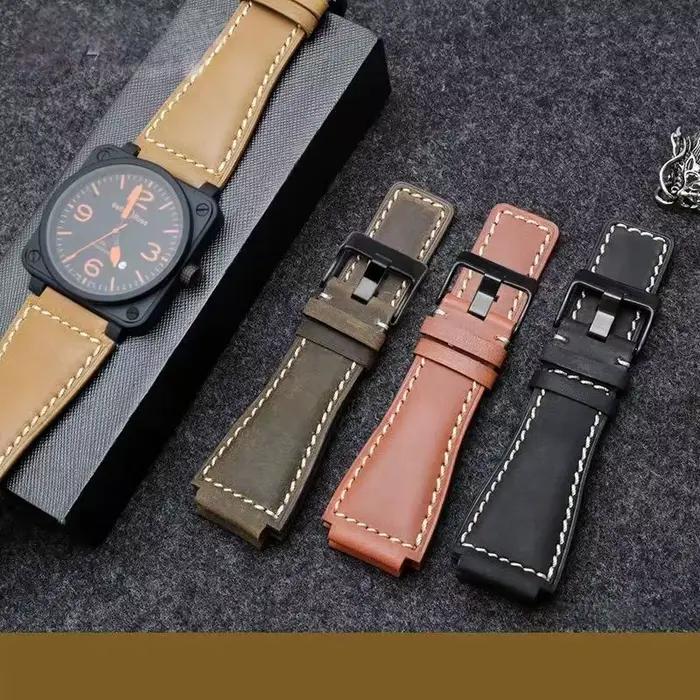 Bracelet de montre en cuir véritable pour hommes et femmes élégant et durable pour toutes les occasions spéciales et quotidiennes