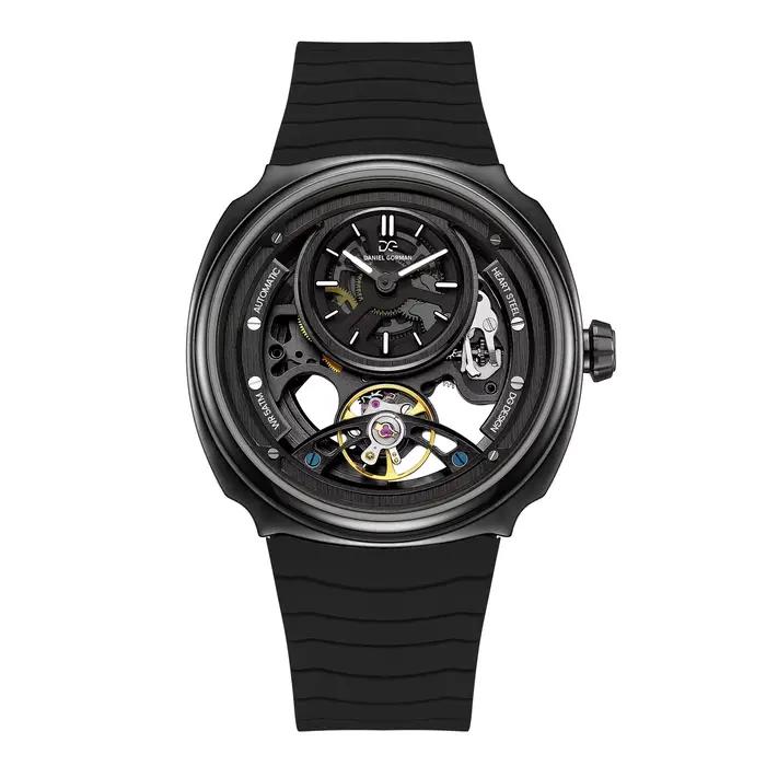 DANIEL GORMAN montre mécanique automatique squelette de luxe pour hommes montre-bracelet lumineuse étanche en acier inoxydable