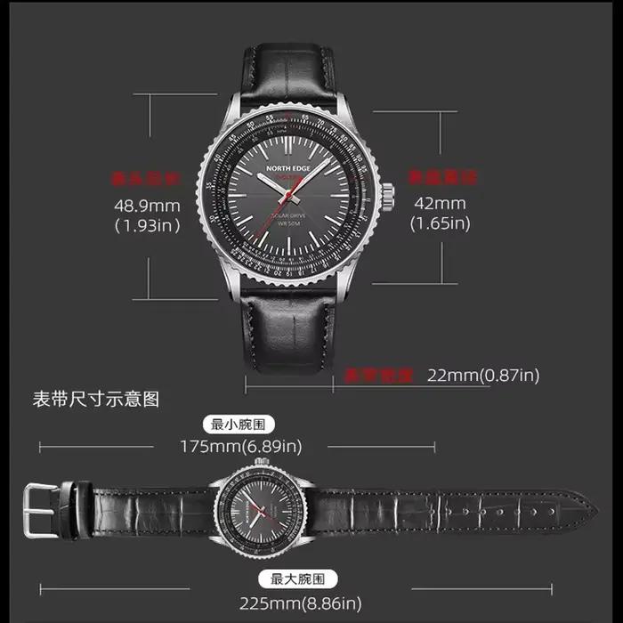 Nouvelle montre NORTH EDGE EVOQUE 3 Pilot Series pour hommes