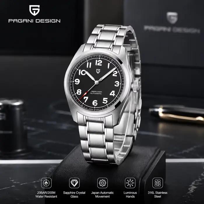 Montre automatique mécanique pour homme PAGANI DESIGN