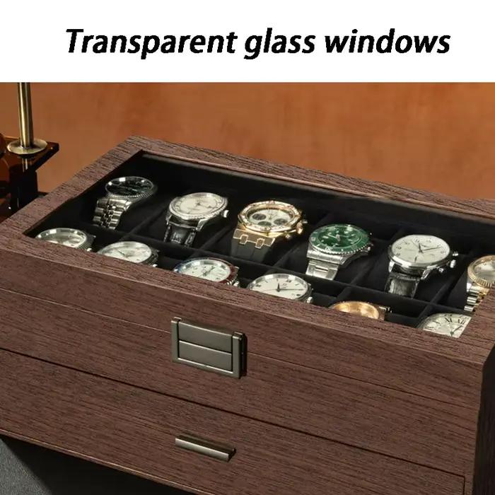 Boîte de montres en bois boîtes de montre pour hommes organisateur