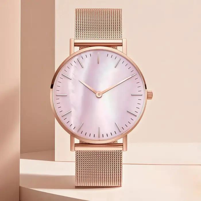 Montres de marque de luxe pour femmes mode alliage analogique dames