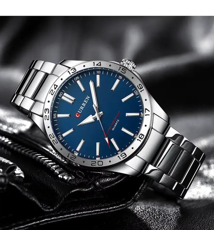 CURREN 8452 hommes montre à Quartz Ultra mince Simple Hodinky mode montre-bracelet en acier inoxydable pour homme horloge Relogio Masculino 2025