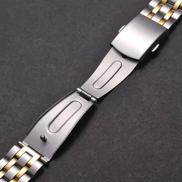 Bracelet de montre en acier inoxydable pour hommes et femmes