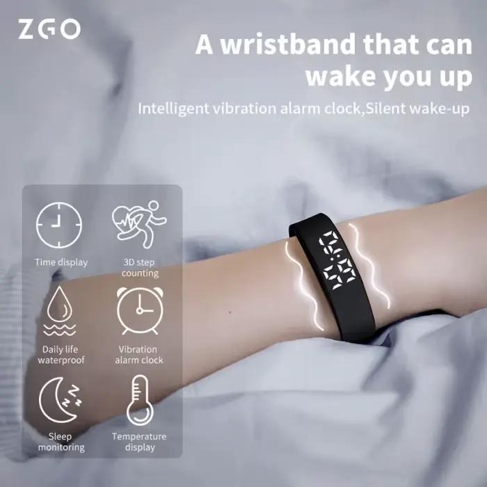 Montre multifonctionnelle ZGO résistante à l'eau avec chronomètre pour hommes femmes et enfants pour entraînement sportif et vie quotidienne