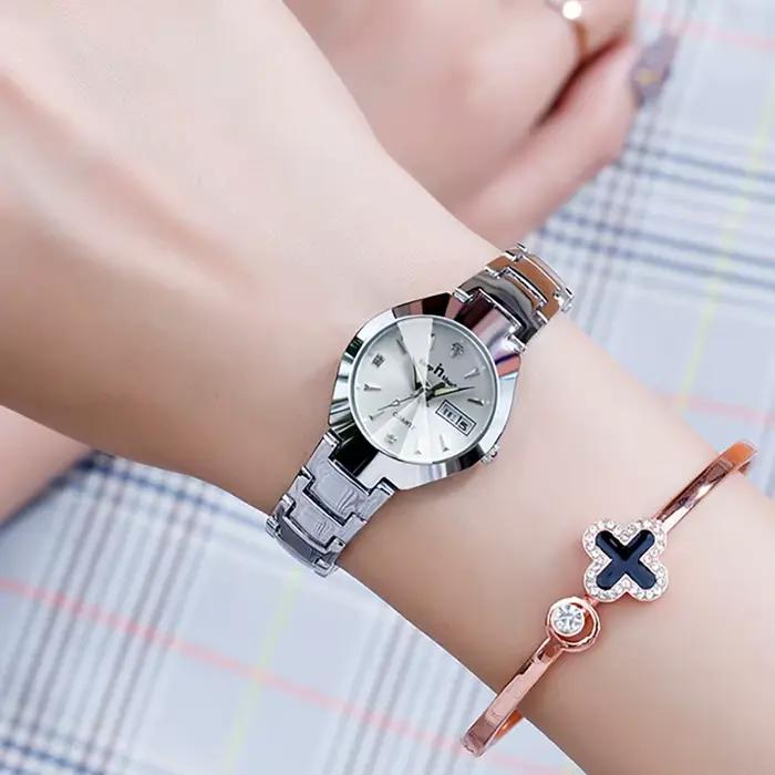 Montre en acier inoxydable pour femmes