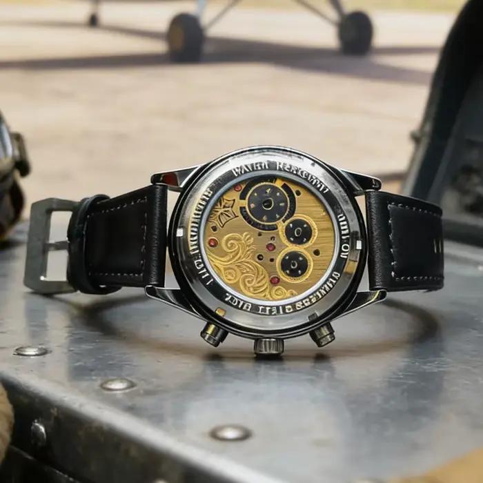 Montre mécanique automatique pour homme avec design squelette